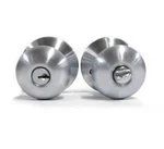 Schlage F51A-PLY-626 Plymouth Knob Keyed Entry Lock, Satin Chrome. Fixed Price $19.00.