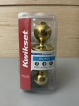 Kwikset Microban Bed & Bath Doorknob, Brass. Fixed Price $19.99.
