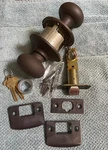 Lot Of 8 - Schlage Plymouth Keyed Entry Door Knob Set. Fixed Price $200.00.
