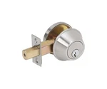 Tell #CL100055 Satin Stainless Steel Single Cylinder Deadbolt. Fixed Price $25.99.