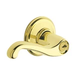 Schlage Flair Bright Brass Classic Keyed Entry Door Handle. Fixed Price $29.99.