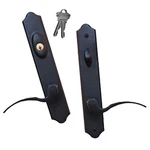 Ashland True Elegance 8" Arch Active Keyed Handle Set Hinged Door Oil Rubbed Brz. Fixed Price $125.88.