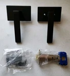 Emtek 5112DTUS19RH Dumont Right Handed Passage Door Lever Set, Flat Black. Fixed Price $99.97.