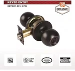 Universal Hardware 3-HOUR Fire Ansi Grade 2 Entry Knob, Matte Black Finish. Fixed Price $18.00.