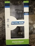 Schlage Hall & Closet Passage Door Knob Non-locking Ez Install Open Box. Fixed Price $17.99.