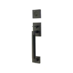 Emtek Flat Black Hercules Smooth Sectional Tubular Entry Set, Dummy, 4204BNUS19. Fixed Price $145.55.