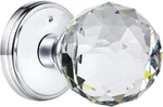 Clctk Crystal Glass Door Knobs Interior With Lock, Round Bathroom Bedroom. Fixed Price $53.00.