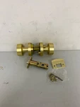 Sure-loc ZH102-RD Sb Zurich Privacy Door Knob Set With Round Rose Satin Brass. Fixed Price $49.14.