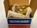 Schlage F170 Orb 605 Single Dummy Gold Trim Knob With Hardware. Fixed Price $5.99.