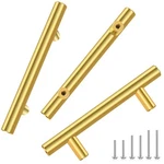 Lutatid 10 Pack 5 Inch Brushed Brass Cabinet Pulls For Kitchen Drawer, Stainl.... Fixed Price $15.67.