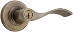 Kwikset 405BL-S Brass Balboa Reversible Keyed Entry Door Leverset With Smartkey. Fixed Price $41.42.