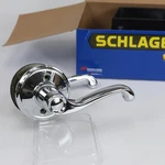 Schlage Flair Reversible Passage Lever Set In Chrome F10 625. Fixed Price $10.00.