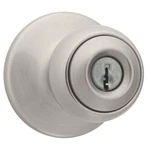 Kwikset Polo Satin Nickel Keyed Entry Door Knob Microban Antimicrobial. Fixed Price $11.99.