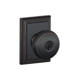 (lot Of 6) Schlage F51A And 716 Add Keyed Entry Knob In Aged Bronze. Fixed Price $75.00.