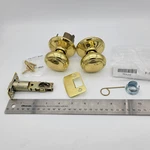 Schlage Andover Passage Door Knob Set Polished Brass F10AND605. Fixed Price $20.77.