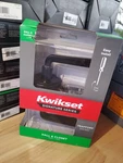Kwikset 97201-004 Trafford Matte Black Round Straight Hall/closet Door Handle. Fixed Price $17.98.