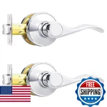 Probrico Chrome Door Handles Interior Passage Lever Polished. Fixed Price $49.41.