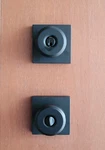 Schlage Square Bowery Matte Black Keyed Entry Door Lock Knob Deadbolt Combo Set. Fixed Price $59.99.