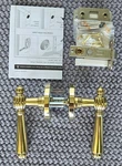 Rio Salto Polished Brass Passage Door Lever New Open Box Hall Closet. Fixed Price $32.99.