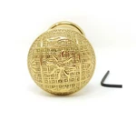 Signature Hardware Sun Motif Solid Forged Round Polished Brass Door Knob - New!. Fixed Price $49.99.
