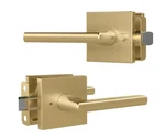 Prime Privacy Lever Door Handle For Hallway, Closet Bathroom - Satin Brass. Fixed Price $39.99.