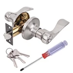 Keyed Entry Door Handle, Wave Style Lever Lock With 3 Keys & Screwdriver.... Fixed Price $32.40.