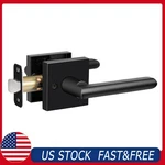 Hosom Matte Black Door Lever Heavy Duty Knob Reversible Square Passage Lock. Fixed Price $19.99.