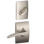 Schlage F59MNH619CENRH Satin Nickel Manhattan Right Handed Interior Pack Lever. Fixed Price $118.05.