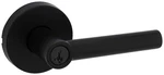 Kwikset 740MILRDT-S Milan Single Cylinder Keyed Entry Door Lever Black. Fixed Price $65.77.