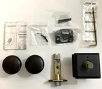 Baldwin PV.ROU.TSR.112.RL.RS Round Privacy Doorknob Set Venetian Bronze. Fixed Price $36.99.