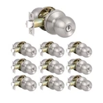10 Pack Of Knobonly Stainless Steel Ball Satin Nickel Finish Door Knobs. Fixed Price $90.73.