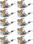 10 Pack Satin Nickel Privacy Door Handles For Bedroom & Bathroom, Keyless. Fixed Price $165.99.