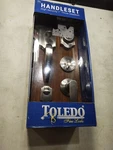 New Toledo Fine Locks Cordoba Double Cylinder Satin Nickel Door Handleset -. Fixed Price $45.00.
