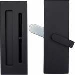 Emtek 222203 Modern Rectangular Barn Door Privacy Lock And Flush - Black. Fixed Price $210.40.