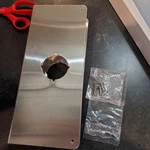 Don Jo 12-CW-S Stainless Wrap Around Plate 5-1/8" X 12" Cylinder Door Lock. Fixed Price $27.49.