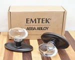 Emtek Hampton Crystal Oval/ Egg Dummy Knob Set - 8520HTUS10B Oil Rubbed Bronze. Fixed Price $79.95.
