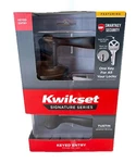 Kwikset Tustin Keyed Entry Door Lock Handle Venetian Bronze Model 97402-733. Fixed Price $39.95.