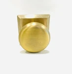 Baldwin Estate Round Door Knob With Square Rose Lifetime Satin Brass, Part 5083. Fixed Price $70.00.