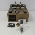 Schlage Seville Privacy Door Handle Lever Set J40 619 Satin Nickel Bed Bath. Fixed Price $17.55.