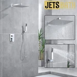 Jetsbath Bathroom Luxury Rain Shower System Mixer Combo Set Wall Mounted. Fixed Price $96.00.
