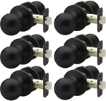 Copper Creek Matte Black Door Knobs - Round Colonial With Privacy Locking Fun.... Fixed Price $77.98.