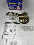 Schlage Lever Door Knob Single Dummy Trim Bright Brass. Fixed Price $17.00.