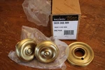 Baldwin Estate Satin Brass 5020 Knob Pair With Of 5148 Privacy Rose. Fixed Price $70.00.