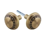 Pair Of New Solid Brass Ovolo Door Knobs, Antique Finish (rh/rejuvenation). Fixed Price $44.99.