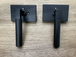 Emtek 5212HECLHUS19 Hercules Privacy Leverset Rectangle Rosette- Flat Black Read. Fixed Price $69.99.