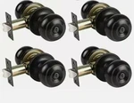 Oil Rubbed Bronze Round Ball Door Knobs With Lock Privacy Bedroom Bathroom Handl. Fixed Price $35.00.