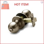 Copper Creek BK2030AB Ball Door Knob, Privacy Function, 1 Pack, In Antique Brass. Fixed Price $16.72.