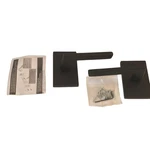 Emtek 5052HLOUS19 Helios Lever Dummy Modern Rectangular Rosette. Fixed Price $124.99.
