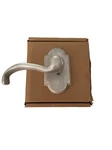 Emtek 7208TTSP Passage NO.1 Rosette Teton Lever Lh Silver Patina. Fixed Price $99.00.