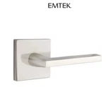Emtek 5210HLOUS15LH Helios Privacy Door Lever W/square Rose - Satin Nickel. Fixed Price $125.00.